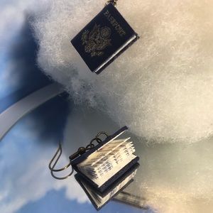 Passport earrings